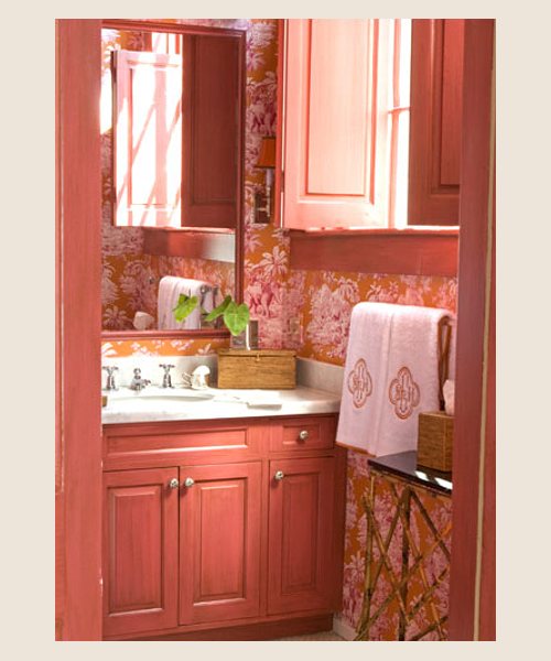 Decoracion de baño rojo ~ dikidu.com
