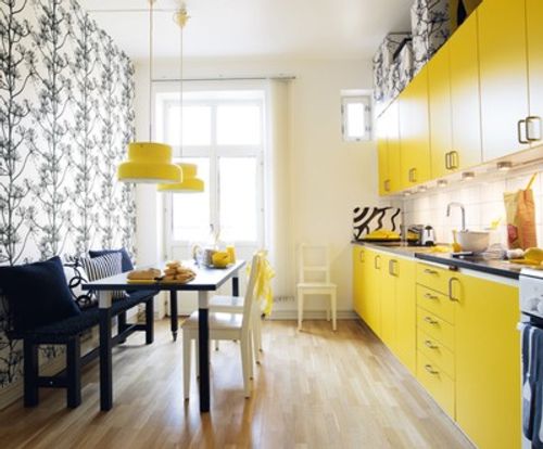 Ideas decoración: cocina y comedor en color amarillo ideas casas Cocina y comedor